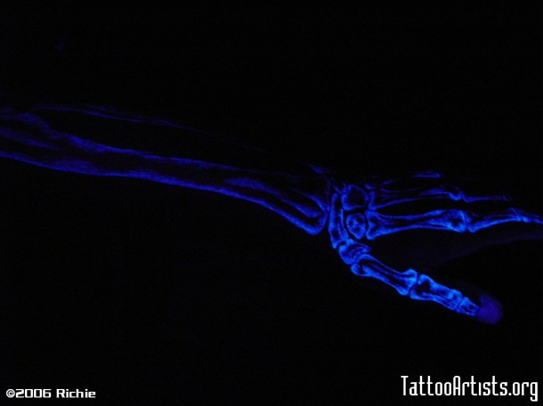 ultraviolet black light tattoo
